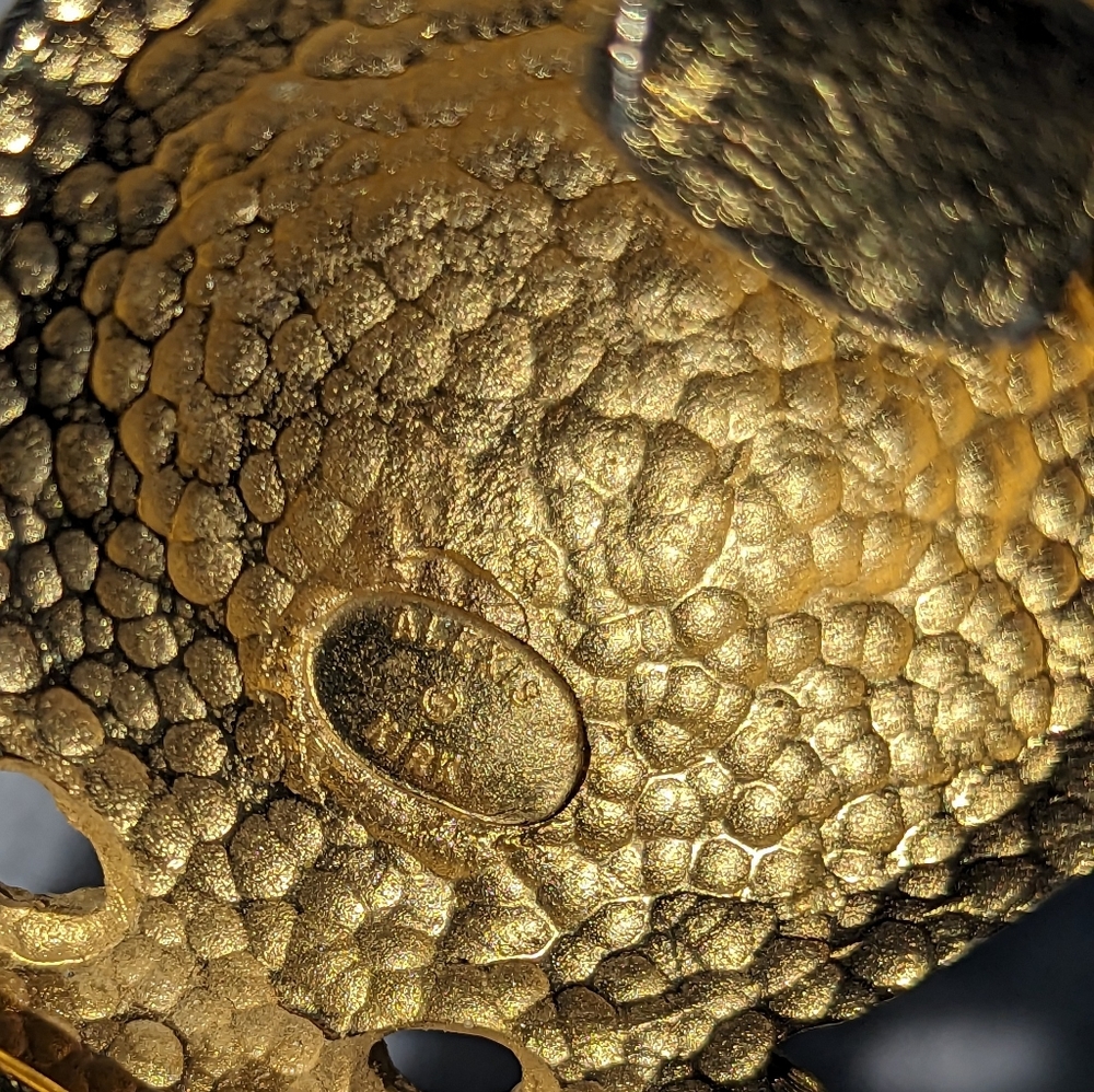 Vintage Alexis Kirk tan lizard texture leather belt. - Picture 9 of 9